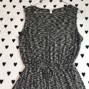 Merona black and white space dye dress